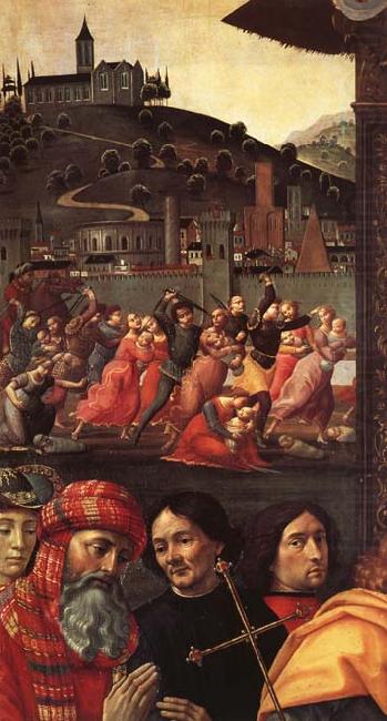 Domenicho Ghirlandaio Details of  Anbetung der Konige china oil painting image